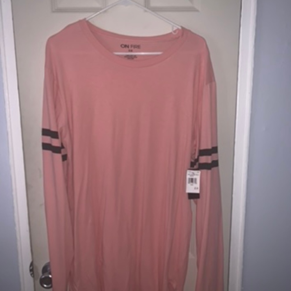 Pink Baseball Tee Style Shirt